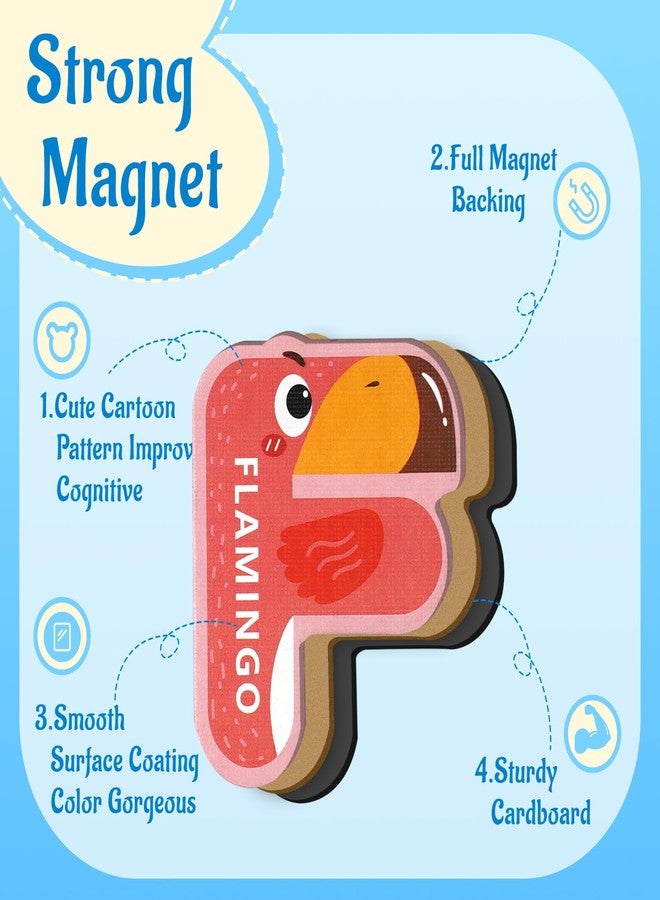 Soarly Magnetic Letters for Toddlers 1-3, 26PCS Cute Animal Alphabet Magnets Letters Learning Toys for Toddlers 1-3 Uppercase ABC Magnets for Refrigerator Best Gifts for Birthday Christmas Stocking Stuffers - Image 4